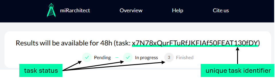 Task processing screen